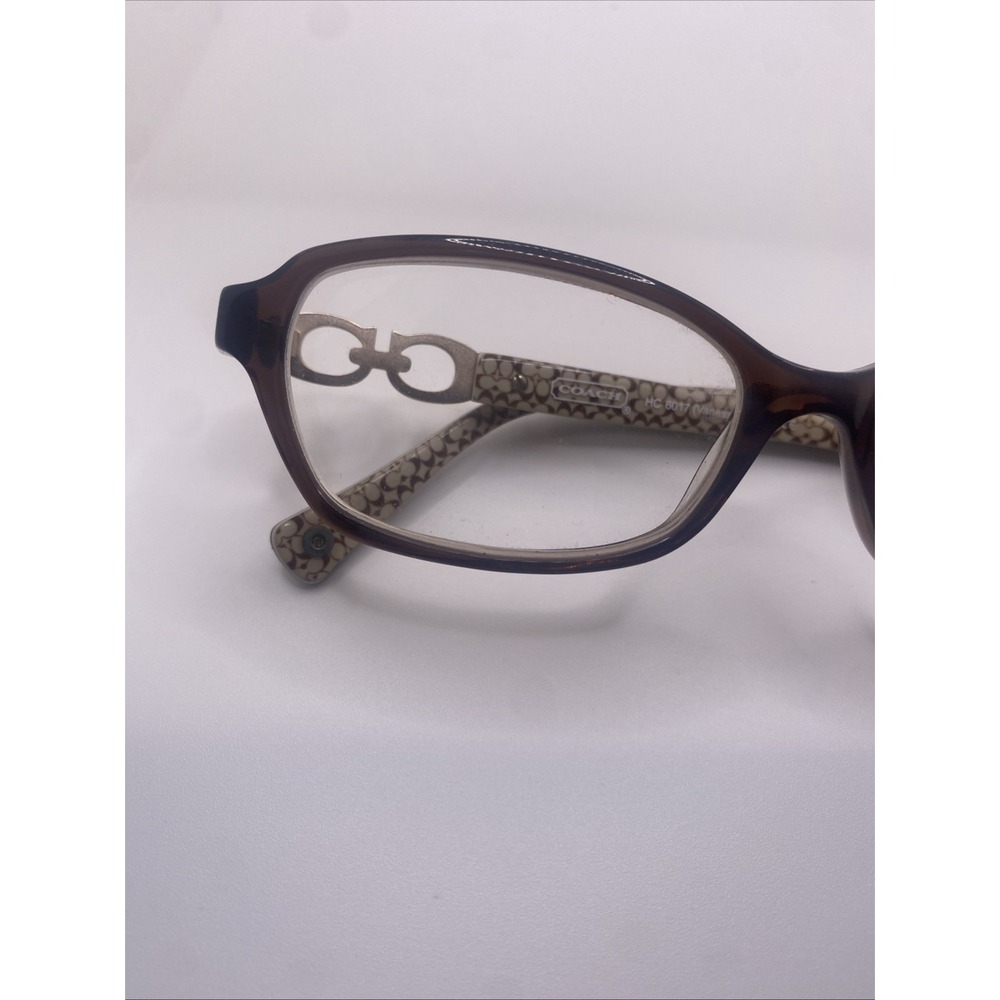 Coach Eyeglasses Women FRAMES ONLY HC 6017 Vanessa 52-15-135 Brown 415 - Picture 8 of 16